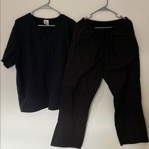 Black Women's Scrub Set